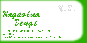 magdolna dengi business card